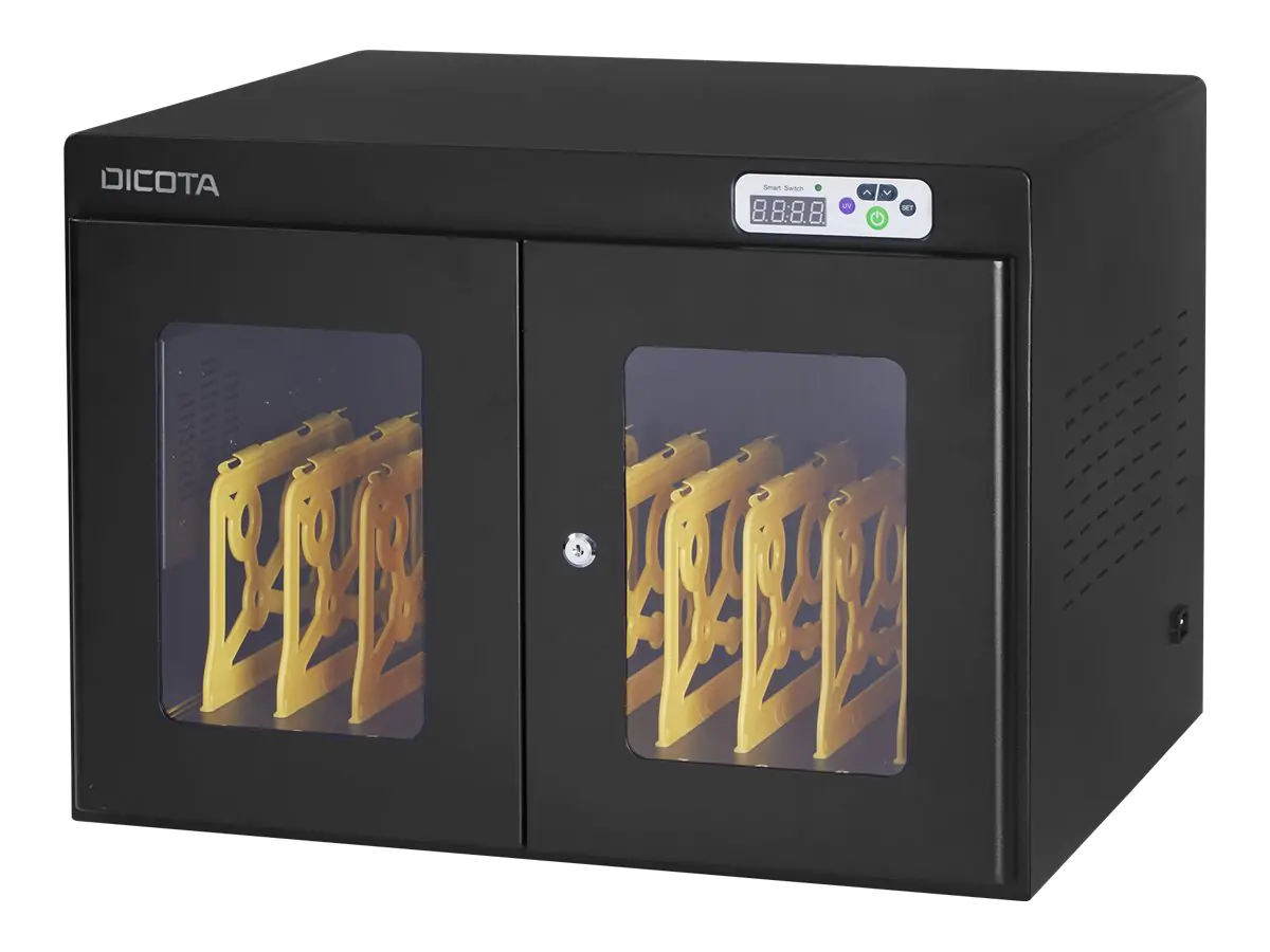 Dicota - Schrankeinheit - für 10 Notebooks/Tablets - verriegelbar - Stahl, Kunststoff - Schwarz - Ausgang: DC 5 - 20 V