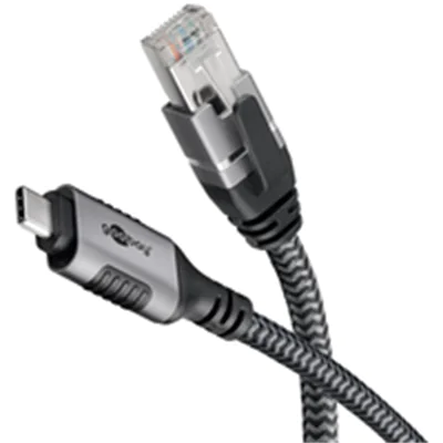 Wentronic Ethernet-Kabel USB-C auf RJ45 1.5 m - verbindet Router Modem oder Netzwerk-Switch Wentronic Ethernet-Kabel USB-C auf RJ45 1.5 m - verbindet Router Modem oder Netzwerk-Switch