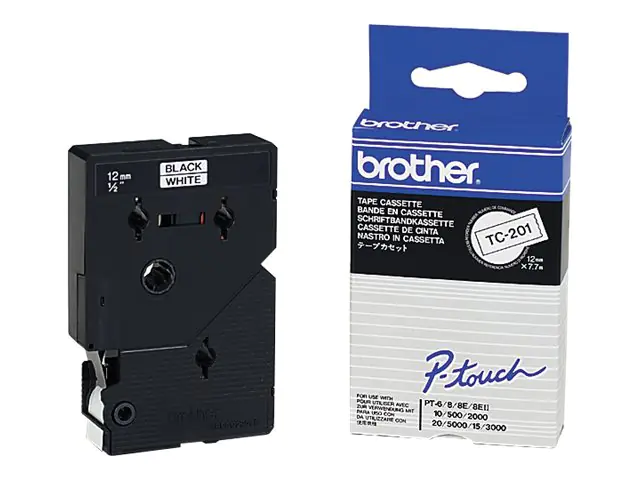 Brother Schwarz - weiß - Rolle (1,2 cm) 1 Rolle(n) TC201