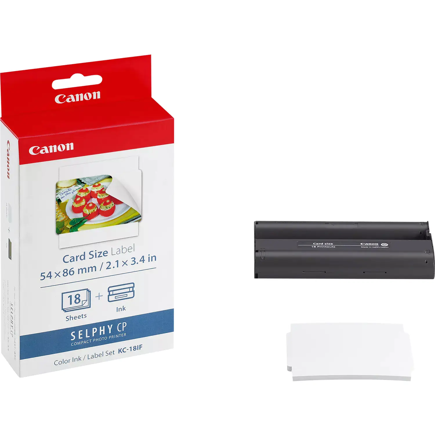 Canon KC-18IF - 18 Stck. Etiketten - für Canon SELPHY CP1000, CP1200, CP1300, CP1500, CP530, CP780, CP790, CP800, CP820, CP910