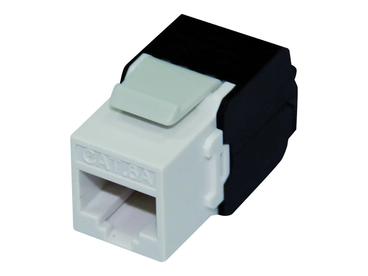 Roline Keystone Jack - Modulare Eingabe - CAT 6a - UTP - RJ-45 - weiß Roline Keystone Jack - Modulare Eingabe - CAT 6a - UTP - RJ-45 - weiß