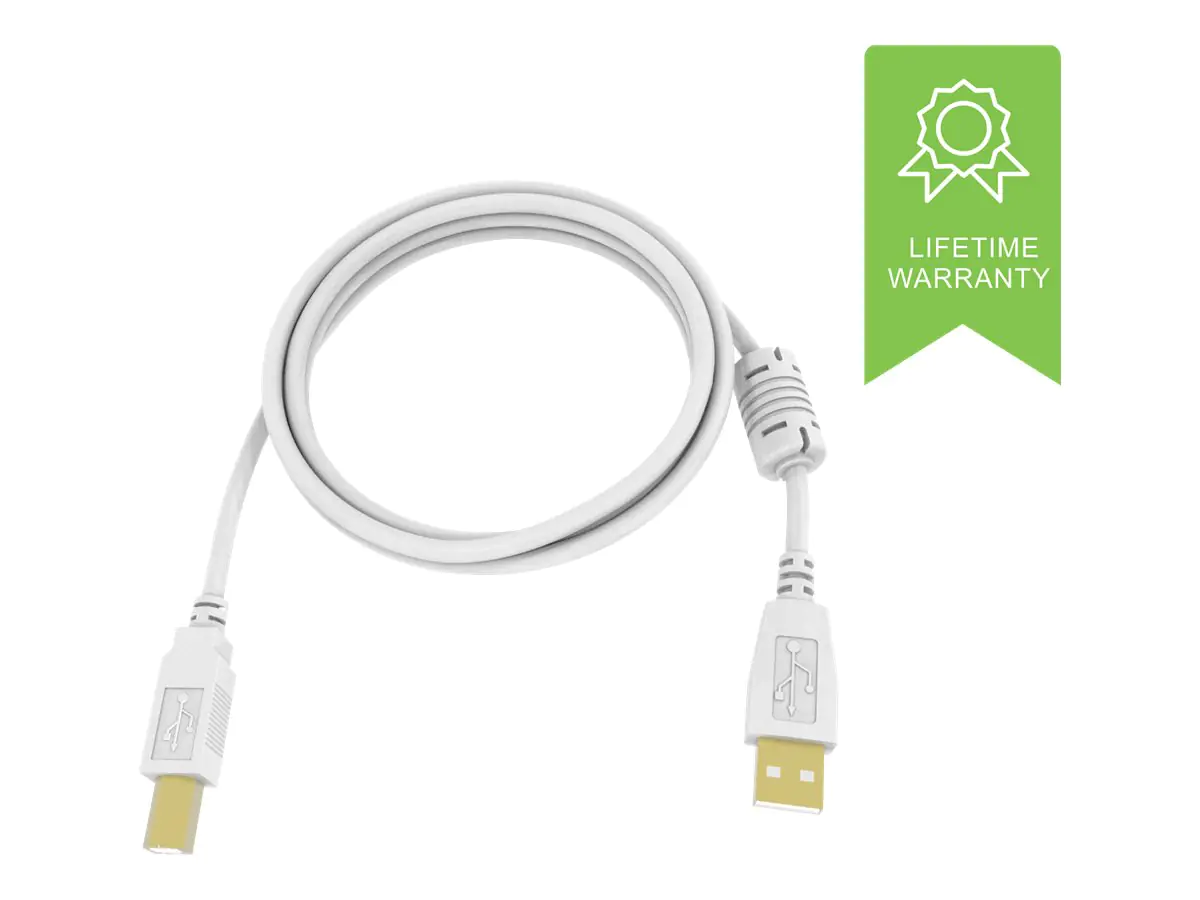 Vision 5m USB 2.0, 5 m, USB A, USB B, USB 2.0, Männlich/Männlich, Weiß TC2 5MUSB