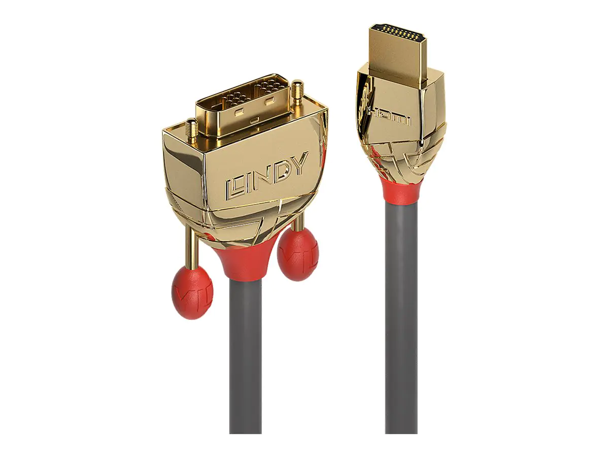 Lindy Gold Line - Videokabel - HDMI (M) bis DVI-D (M)