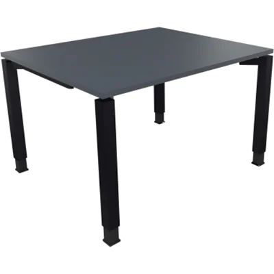 Schreibtisch Vierfuß Quadratrohr B1200xT1000xH680-820 an/Lavagrau Schreibtisch Vierfuß Quadratrohr B1200xT1000xH680-820 an/Lavagrau