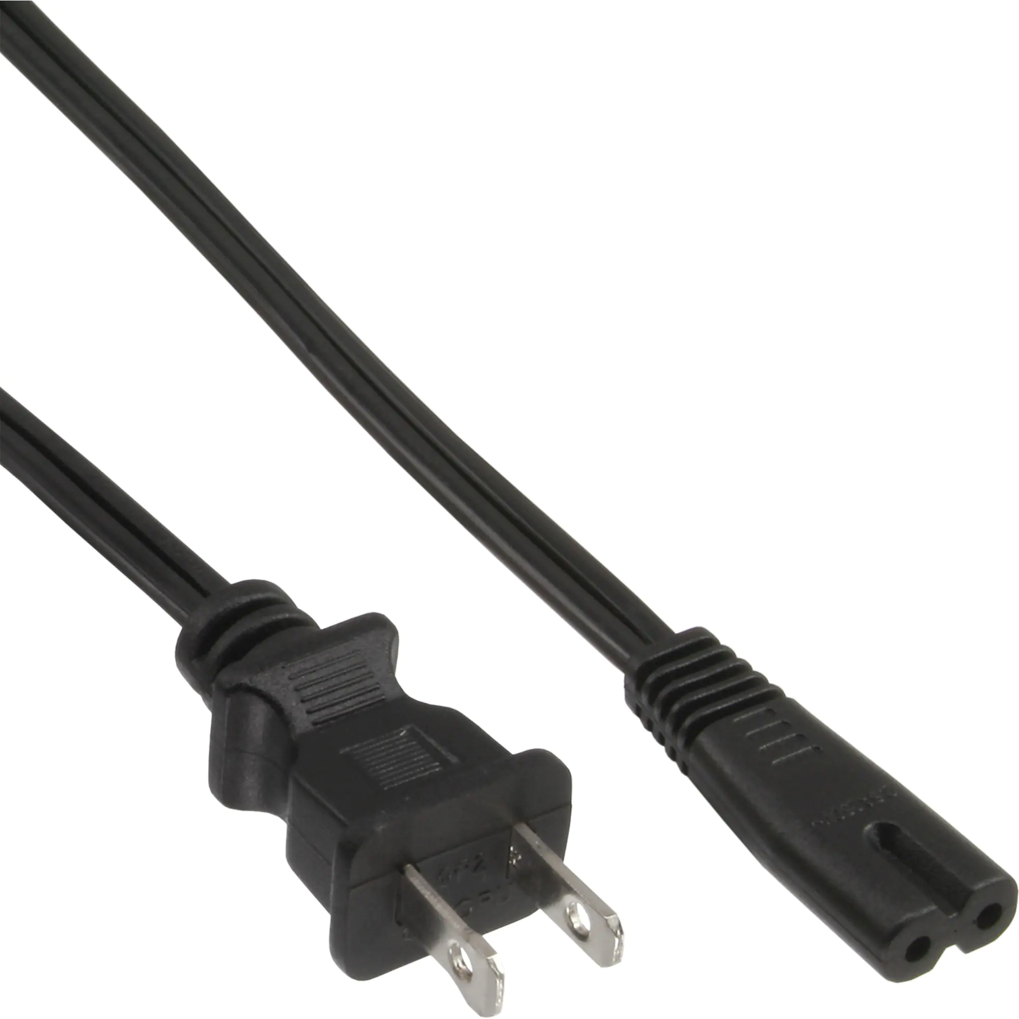 InLine - Stromkabel - NEMA 1-15 (S) bis IEC 60320 C7 - 125 V - 7 A - 3 m - Schwarz - Vereinigte Staaten InLine - Stromkabel - NEMA 1-15 (S) bis IEC 60320 C7 - 125 V - 7 A - 3 m - Schwarz - Vereinigte Staaten
