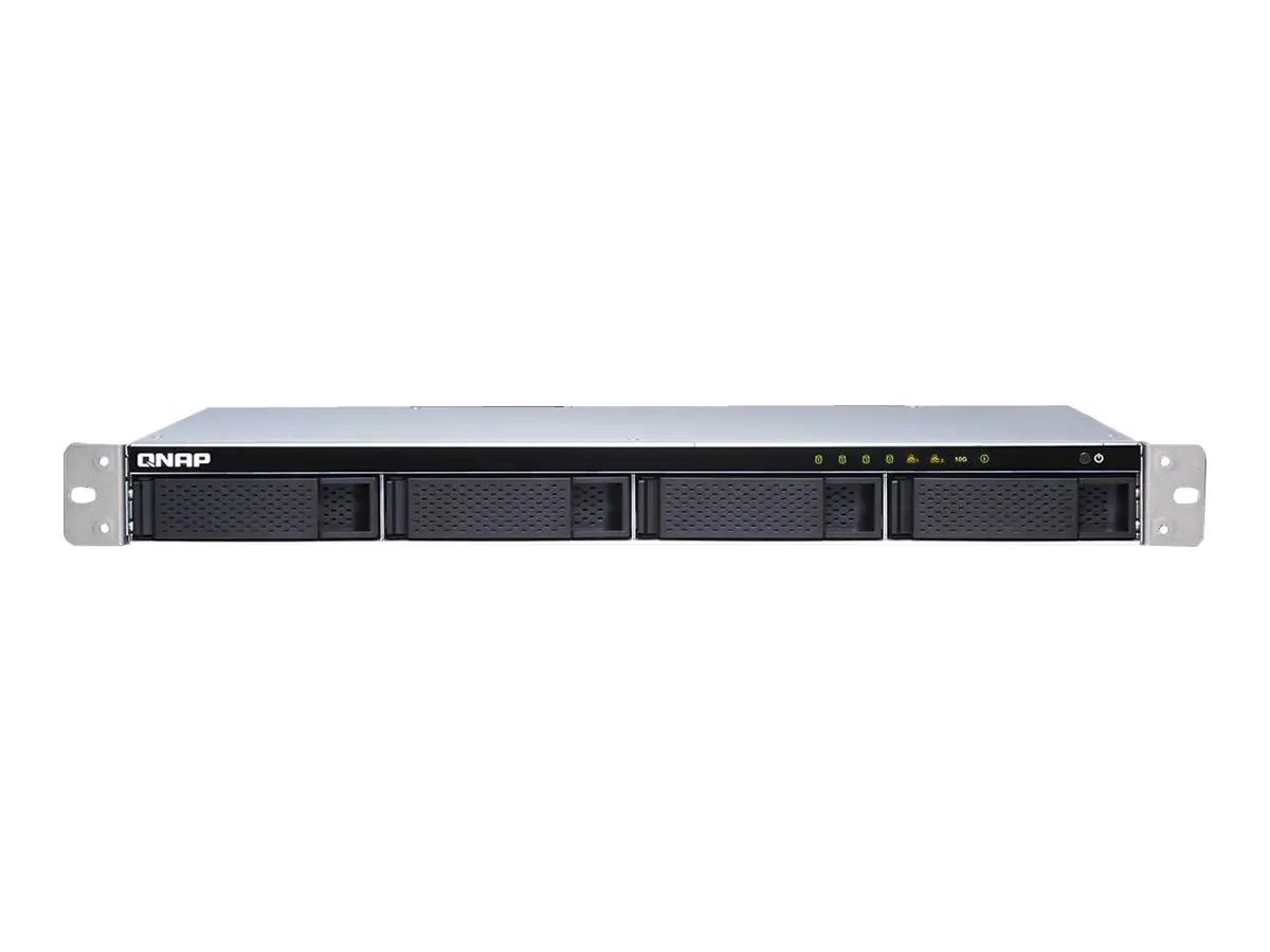 QNAP TS-431XeU - NAS-Server - 4 Schächte - Rack - einbaufähig - SATA 6Gb/s - RAID 0, 1, 5, 6, 10, JBOD, 5 Hot Spare - RAM 8 GB - Gigabit Ethernet / 10 Gigabit Ethernet - iSCSI - 1U