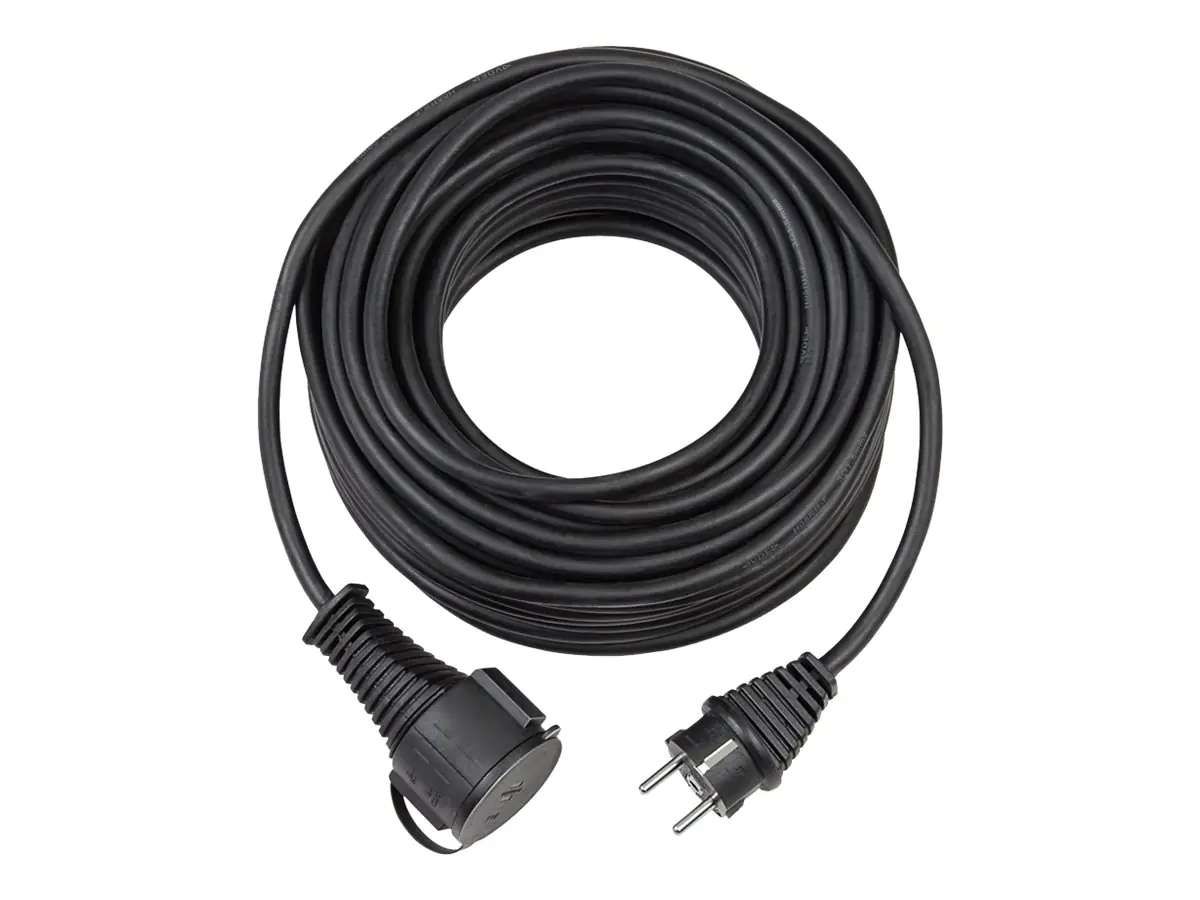 Brennenstuhl Bremaxx AT-N05V3V3-F 3G1,5 - Spannungsversorgungs-Verlängerungskabel - CEE 7/4 (W) zu power CEE 7/7 (M) - Wechselstrom 300/500 V - 15 m - Schwarz - Österreich