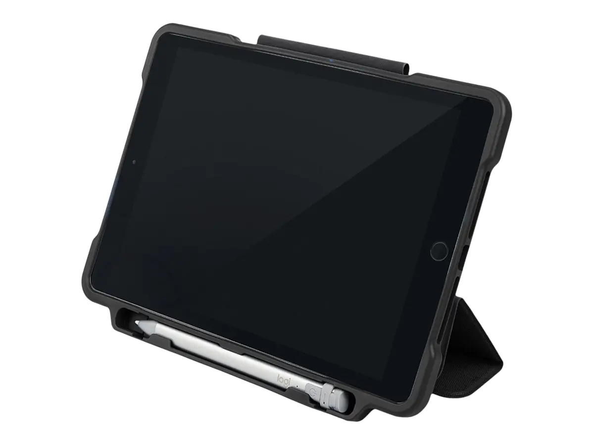 TUCANO Alunno - Flip-Hülle für Tablet - widerstandsfähig - recycelter Kunststoff, Thermoplastisches Polyurethan (TPU) IPD10221AL-BK