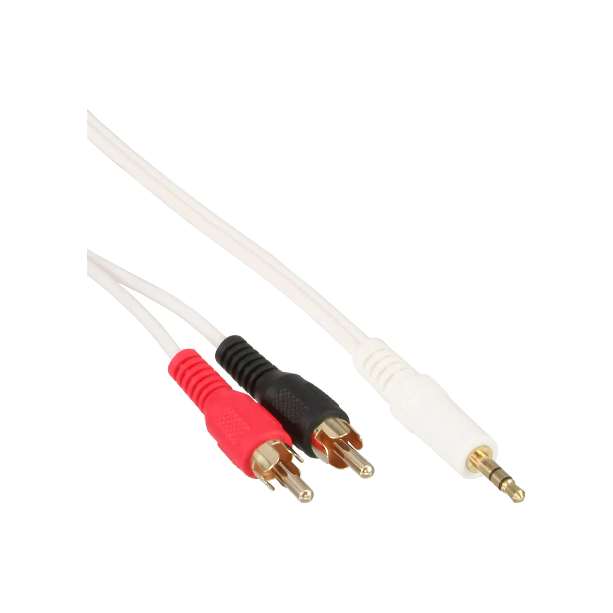 InLine - Audiokabel - RCA x 2 männlich zu mini-phone stereo 3.5 mm männlich - 1.5 m - weiß InLine - Audiokabel - RCA x 2 männlich zu mini-phone stereo 3.5 mm männlich - 1.5 m - weiß