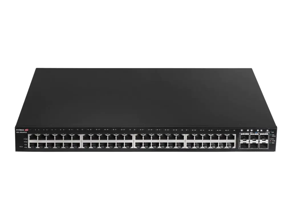 Edimax Pro IGS-5654PLX - Switch - Industrie, Überwachung, VLAN, PoE+, Web, Smart - Smart - 48 x 10/100/1000 (PoE+)