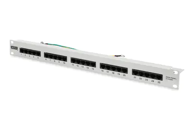 Digitus CAT 3 ISDN Patch Panel, ungeschirmt