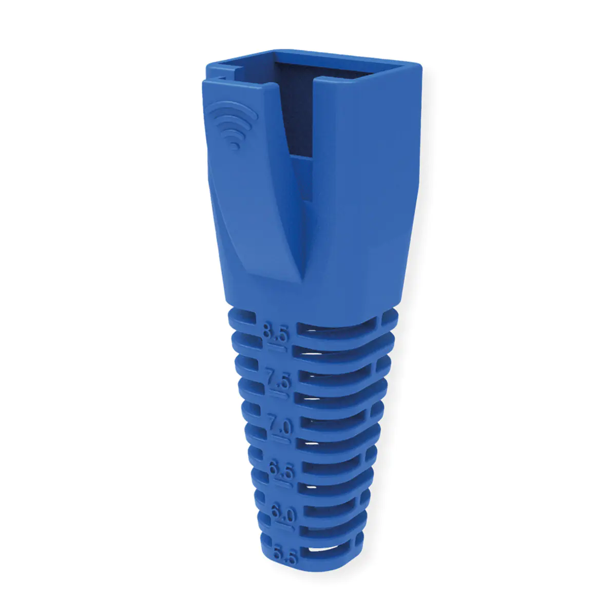 ROLINE Netzwerkkabel-Knickschutz - RJ-45, zuschneidbar - Blau (Packung mit 10) 12.01.1114