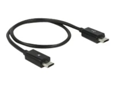 Delock Power Sharing Cable - USB-Kabel - Micro-USB Typ B (M) zu Micro-USB Typ B (M) - USB 2.0 OTG - 30 cm - Schwarz Delock Power Sharing Cable - USB-Kabel - Micro-USB Typ B (M) zu Micro-USB Typ B (M) - USB 2.0 OTG - 30 cm - Schwarz