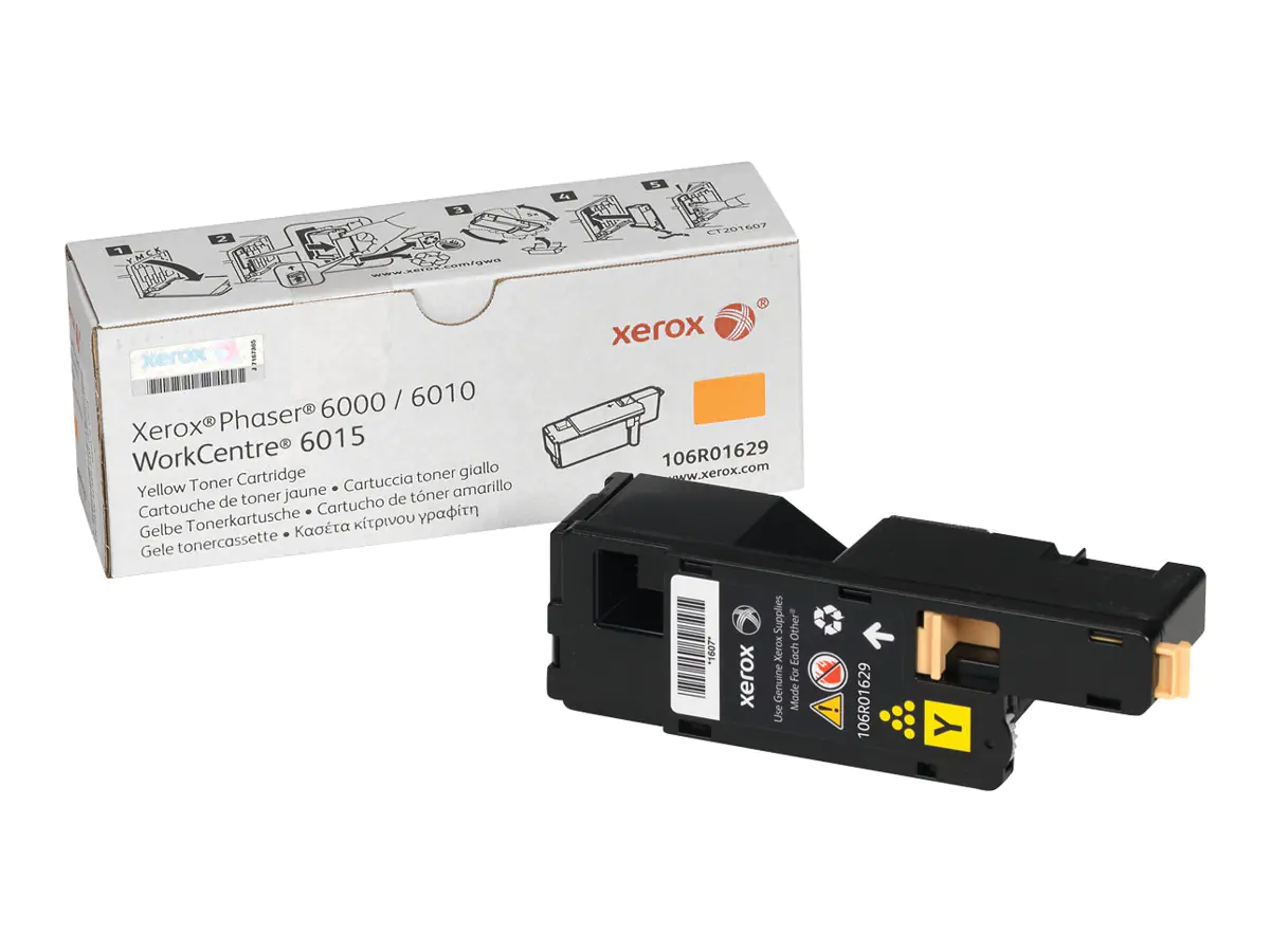 Xerox Phaser 6010 - Gelb - Original - Tonerpatrone - für Phaser 6000, 6010, 6010N; WorkCentre 6015B, 6015N, 6015NI, 6015V_BC, 6015V_NIC Xerox Phaser 6010 - Gelb - Original - Tonerpatrone - für Phaser 6000, 6010, 6010N; WorkCentre 6015B, 6015N, 6015NI, 6015V_BC, 6015V_NIC