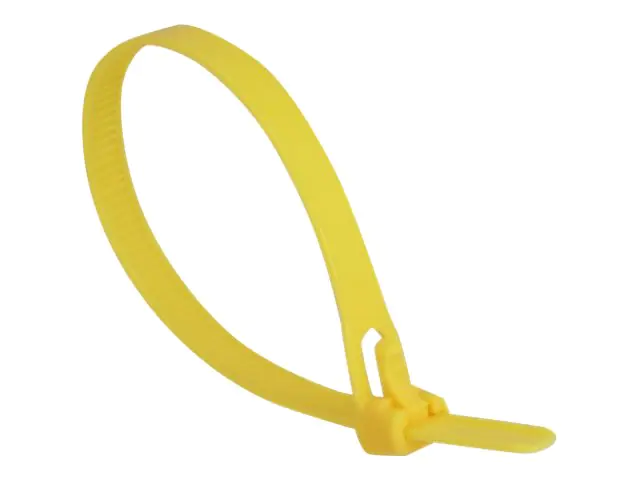 DeLOCK - Kabelbinder - 20 cm - Gelb (Packung mit 100)