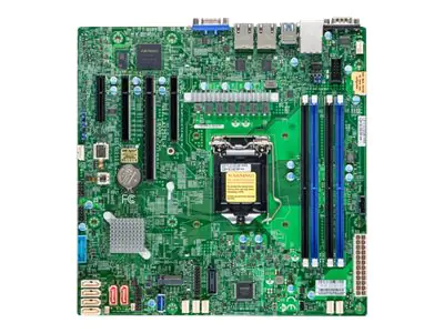 SUPERMICRO X12STL-F - Motherboard - micro ATX - LGA1200-Sockel - C252 Chipsatz - USB 3.2 Gen 1 - 2 x Gigabit LAN - Onboard-Grafik