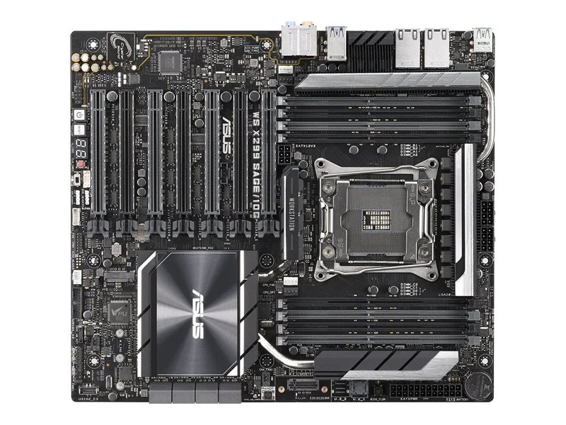 ASUS WS X299 SAGE/10G - Motherboard - SSI CEB - LGA2066 Socket - X299 Chipsatz - USB 3.1 Gen 1, USB-C Gen2, USB 3.1 Gen 2 - 2 x 10 Gigabit LAN - HD Audio (8-Kanal)