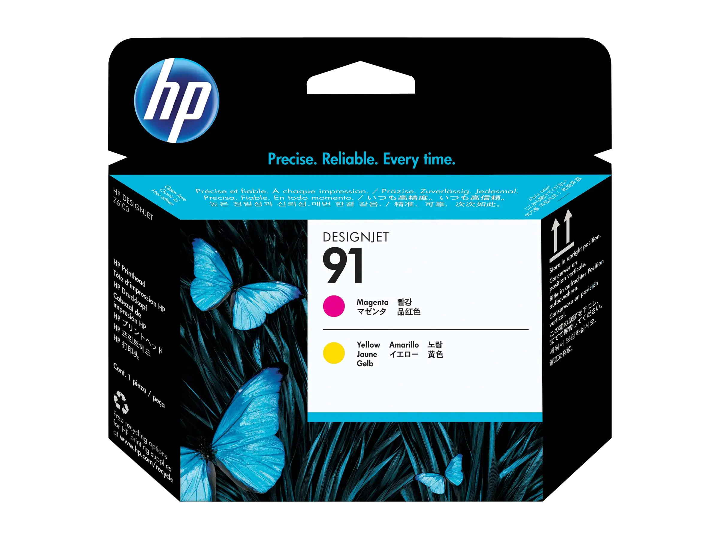 HP 91 - Gelb, Magenta - Druckkopf - für DesignJet C9461A
