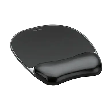 Fellowes Gel Crystals - Mauspad mit Handgelenkpolsterkissen - Schwarz Fellowes Gel Crystals - Mauspad mit Handgelenkpolsterkissen - Schwarz