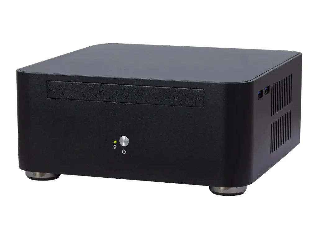 Inter-Tech A80S - USFF - Mini-ITX - Netzteil 60 Watt - Schwarz - USB