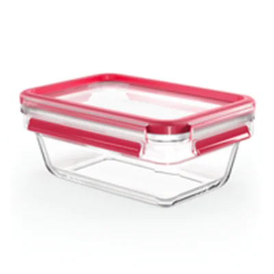 EMSA Clip & Close Glasdose 0.85 L| rechteckig