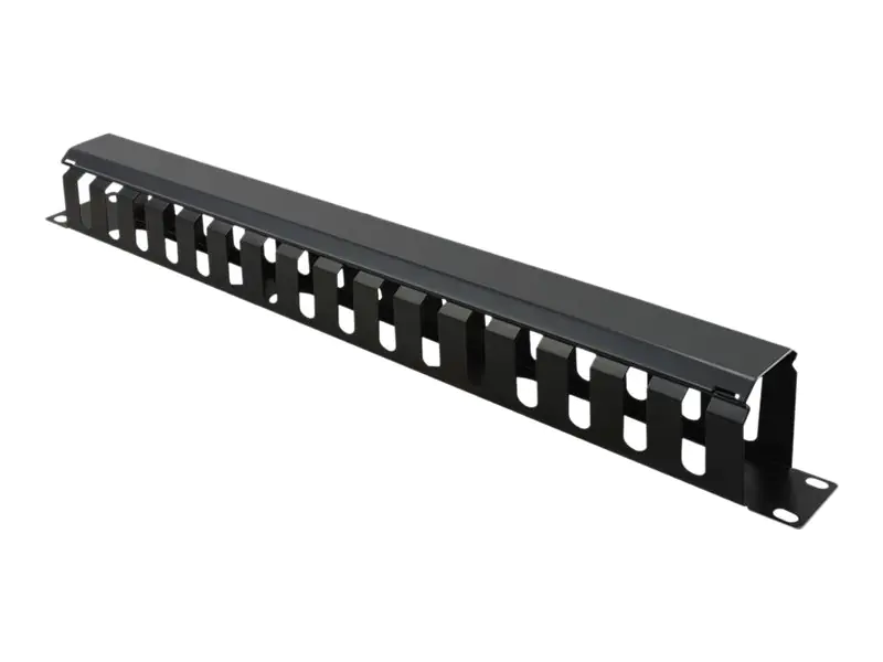 VALUE - Kabelmanagement - Vorderseite - Schwarz, RAL 9005 - 1U - 48.3 cm (19")