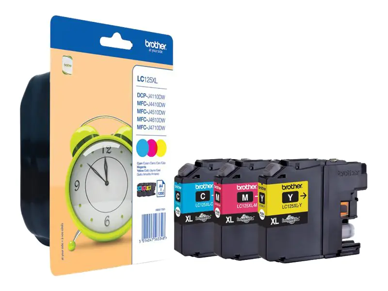 Brother LC125XL Rainbow Pack - 3er-Pack - Sehr LC125XLRBWBPDR