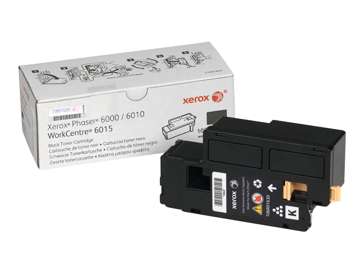 Xerox Phaser 6010 - Schwarz - Original - Tonerpatrone - für Phaser 6000, 6010, 6010N; WorkCentre 6015B, 6015N, 6015NI, 6015V_BC, 6015V_NIC Xerox Phaser 6010 - Schwarz - Original - Tonerpatrone - für Phaser 6000, 6010, 6010N; WorkCentre 6015B, 6015N, 6015NI, 6015V_BC, 6015V_NIC