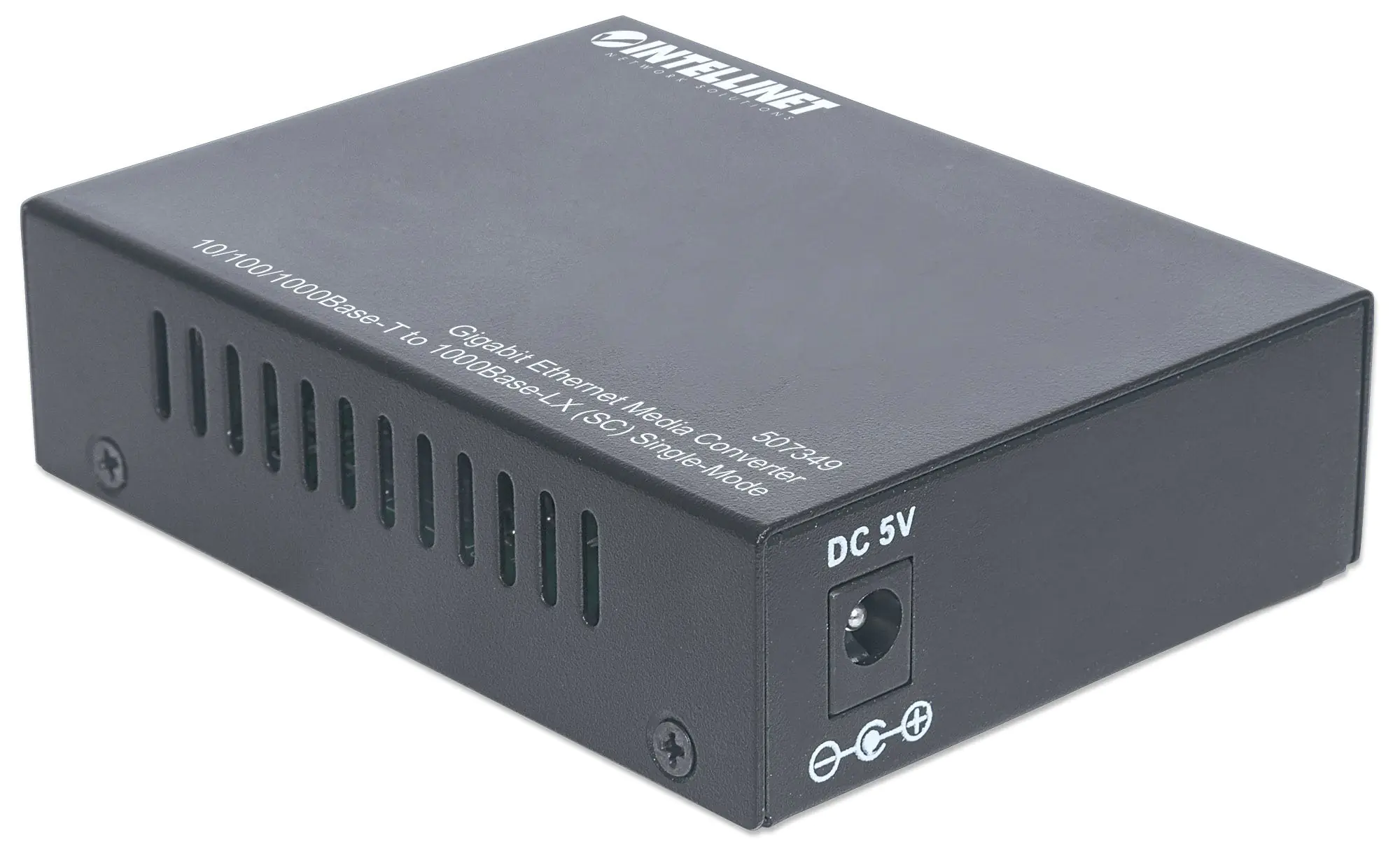 Intellinet Gigabit Ethernet Singlemode Medienkonverter, 10/100/1000Base-T auf 1000Base-LX (SC) Single Mode, 20 km - Medienkonverter - GigE - 10Base-T, 1000Base-LX, 100Base-TX, 1000Base-T - RJ-45 / SC Single-Modus - bis zu 20 km - 1310 nm Intellinet Gigabit Ethernet Singlemode Medienkonverter, 10/100/1000Base-T auf 1000Base-LX (SC) Single Mode, 20 km - Medienkonverter - GigE - 10Base-T, 1000Base-LX, 100Base-TX, 1000Base-T - RJ-45 / SC Single-Modus - bis zu 20 km - 1310 nm