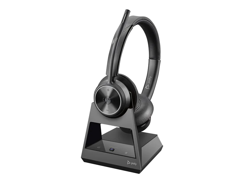 Poly Savi 7320 - Microsoft Teams - 7300 Office Series - Headset-System - On-Ear - DECT - kabellos Poly Savi 7320 - Microsoft Teams - 7300 Office Series - Headset-System - On-Ear - DECT - kabellos