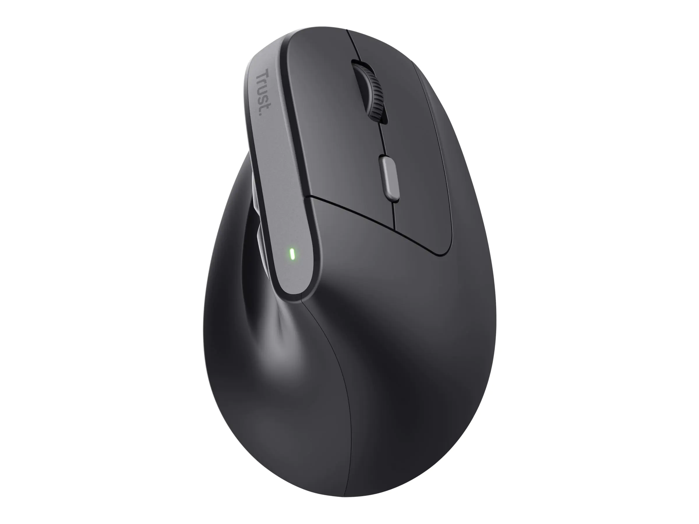 Trust Bayo II - Vertikale Maus - ergonomisch - Für Rechtshänder - optisch - 6 Tasten - kabellos - 2.4 GHz - kabelloser Empfänger (USB) 25145