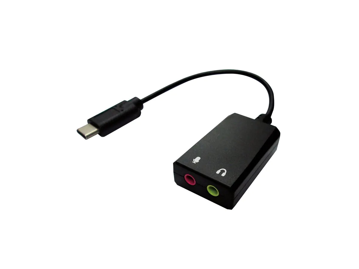 VALUE Audio-Eingangsadapter - USB-C - Schwarz 12.99.3213