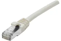 exertis Connect - Patch-Kabel - RJ-45 (M) zu RJ-45 (M) - 10 m - abgeschirmt F/UTP - CAT 6 - halogenfrei, ohne Haken - Grau