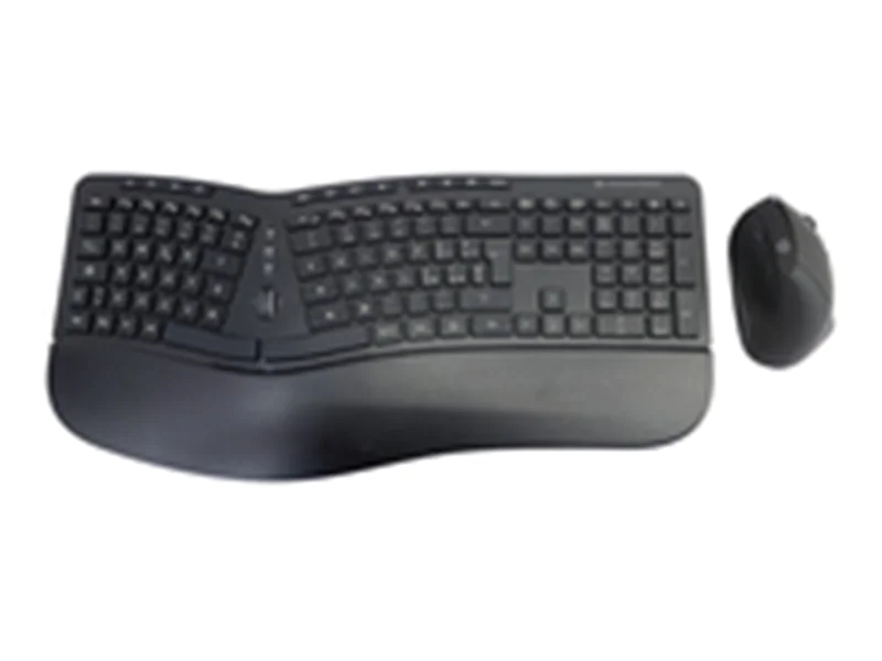Conceptronic ORAZIO02IT, Volle Größe (100%), Kabellos, RF Wireless, QWERTY, Schwarz, Maus enthalten