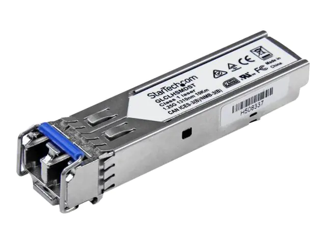 StarTech Cisco kompatibles Gigabit SFP Transceiver Modul SM LC - Mini-GBIC bis 20Km - Glasfaser Transceiver mit DDM 1310nm 1000Base-LH - SFP (Mini-GBIC)-Transceiver-Modul (gleichwertig mit: Cisco GLC-LH-SMD) - GigE - 1000Base-LX, 1000Base-LH - LC - b