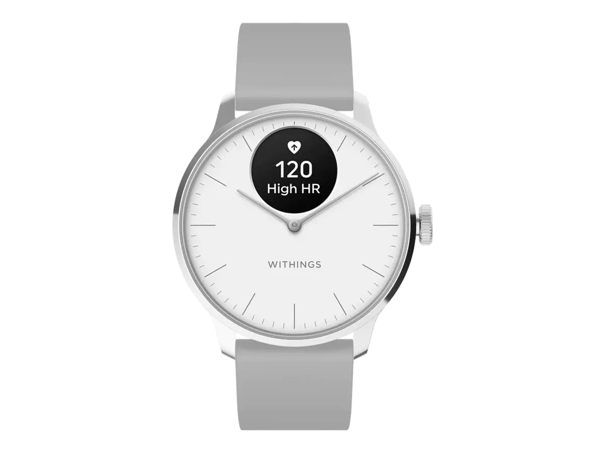 Withings Steel HR Sport - 40 mm - Edelstahl - Aktivitätsmesser mit Band - Silikon - Handgelenkgröße: bis zu 230 mm - einfarbig - Bluetooth - 49 g - Schwarz