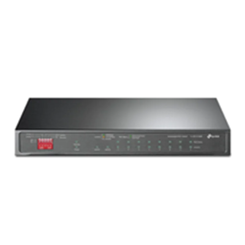 TP-Link TL-SG1210MP V2 - Switch - unmanaged - 8 x 10/100/1000 (PoE+) + 1 x 10/100/1000 (Uplink) + 1 x Gigabit SFP (Uplink) - Desktop, wandmontierbar - PoE+