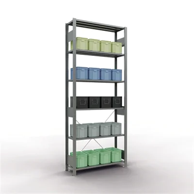 SCHULTE Regal MULTIplus150 12731 Grund 2.500x1.000x300mm 6Böden vz SCHULTE Regal MULTIplus150 12731 Grund 2.500x1.000x300mm 6Böden vz
