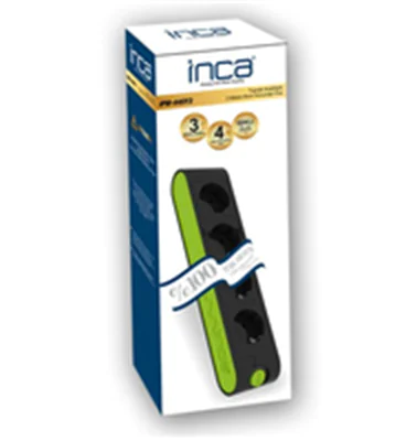 Cian Technology GmbH INCA Steckdosenleiste IPW-44SY3 5fach LED Anz. Black 3.0m - Steckdosenle
