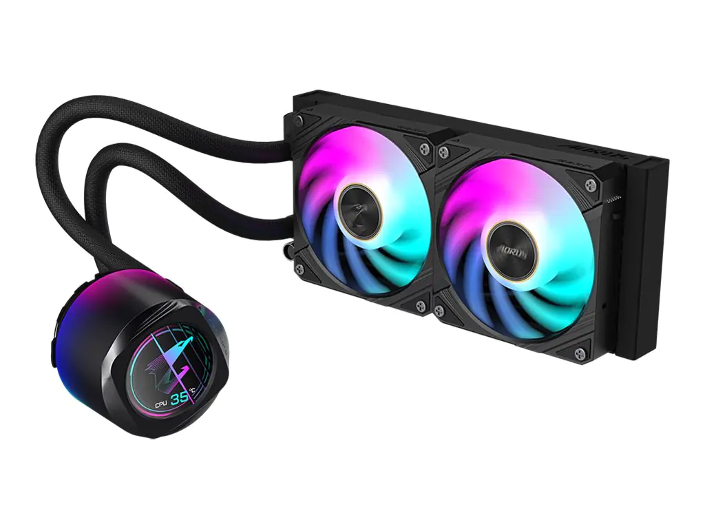 Gigabyte AORUS WATERFORCE X II 240 - Prozessor-Flüssigkeitskühlsystem - (für: LGA115x Socket, LGA1200, LGA1700, AM4, AM5, TR4, sTR5) 9JAWTX2240-00-10