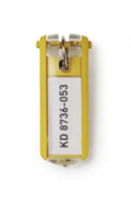 DURABLE Schlüsselanhänger KEY CLIP 195704 gelb 6 St./Pack.