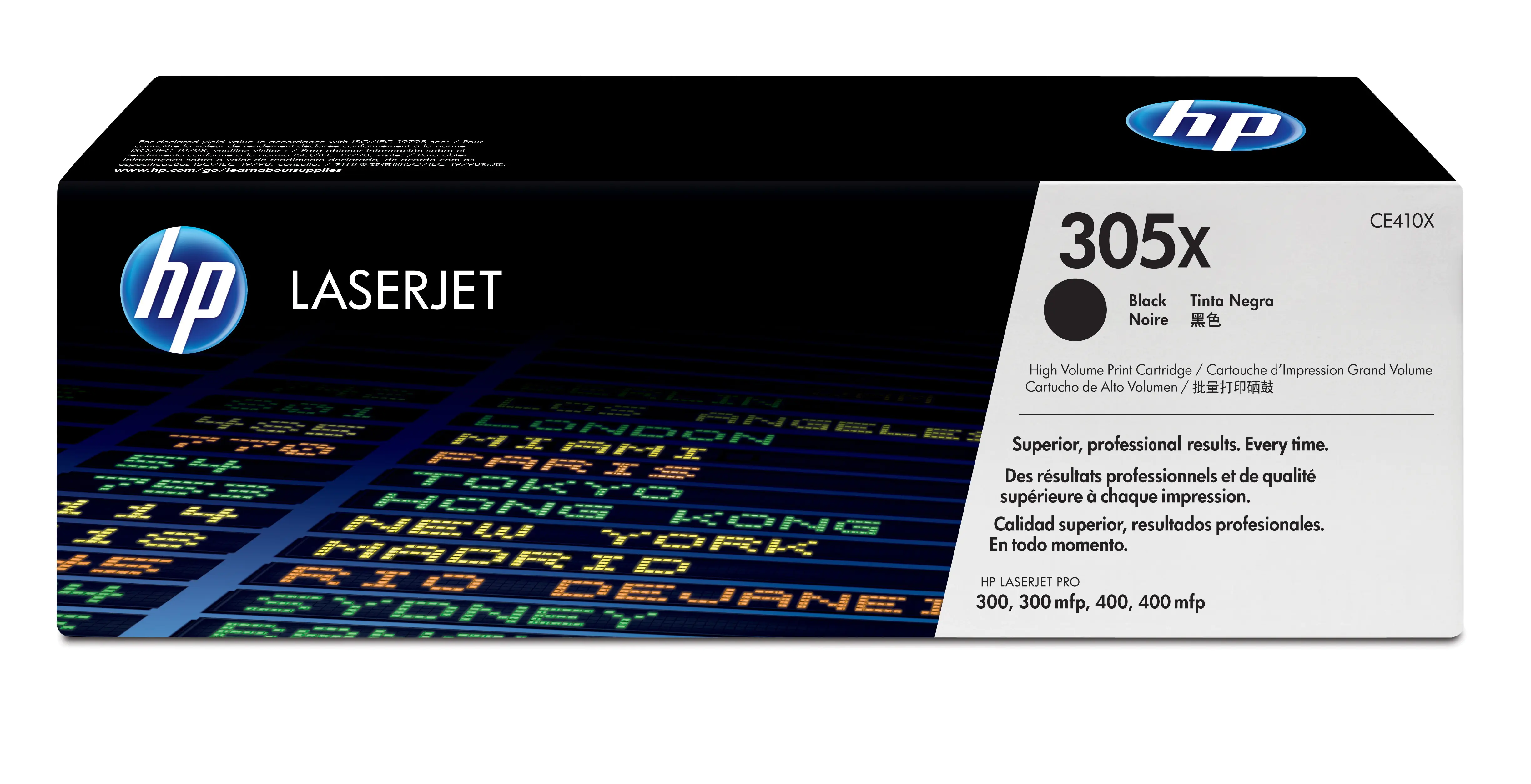 HP 305X - Hohe Ergiebigkeit - Schwarz - Original - LaserJet - Tonerpatrone (CE410X) - für LaserJet Pro 300 color M351a, 300 color MFP M375nw, 400 color M451, 400 color MFP M475