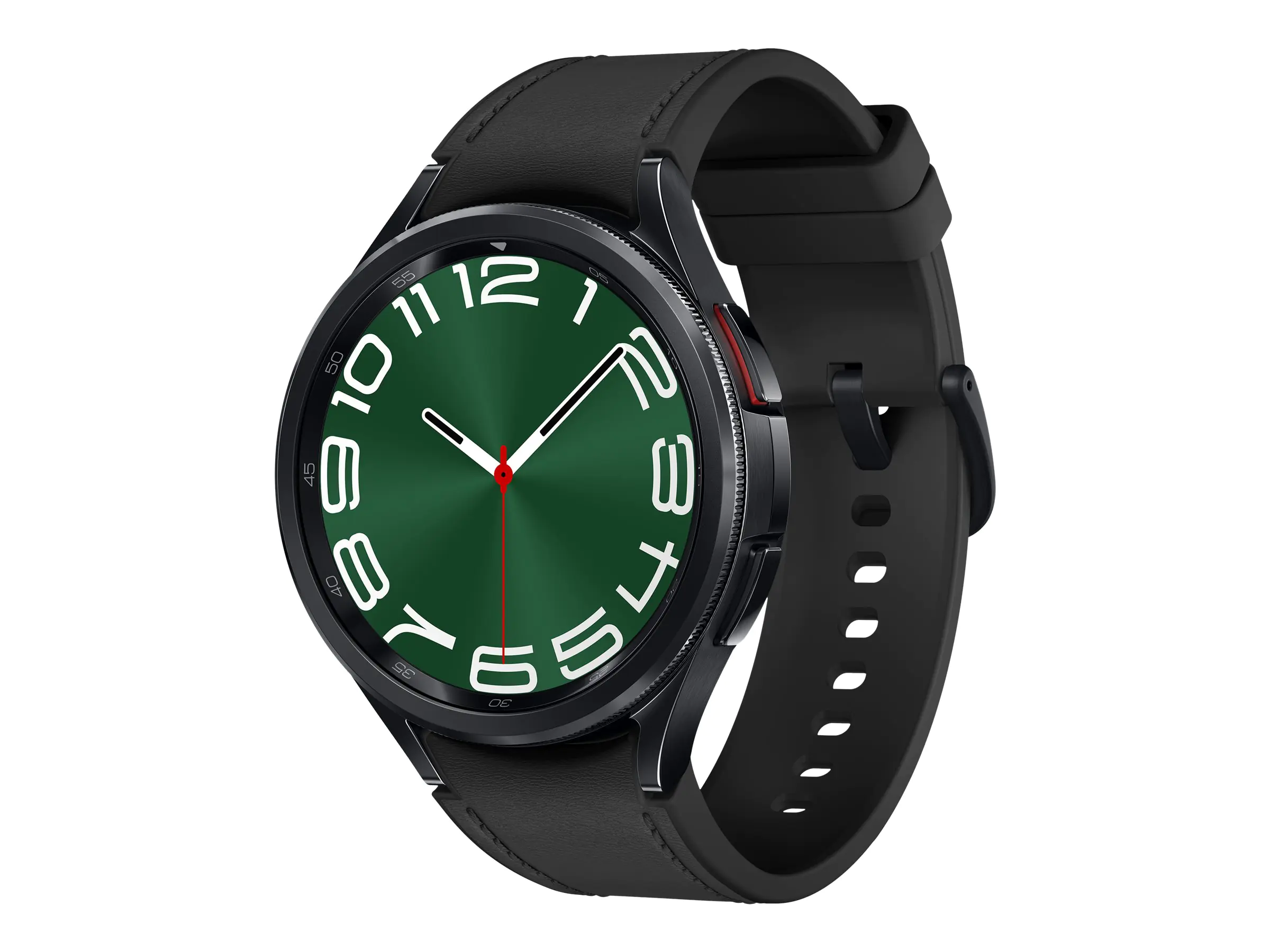 Samsung Galaxy Watch6 Classic - 47 mm - intelligente Uhr mit Band - Hybrid-Eco-Leder - schwarz - Bandgröße: M/L - Anzeige 3.73 cm (1.5") - 16 GB - NFC, Wi-Fi, Bluetooth - 59 g - Schwarz Samsung Galaxy Watch6 Classic - 47 mm - intelligente Uhr mit Band - Hybrid-Eco-Leder - schwarz - Bandgröße: M/L - Anzeige 3.73 cm (1.5") - 16 GB - NFC, Wi-Fi, Bluetooth - 59 g - Schwarz