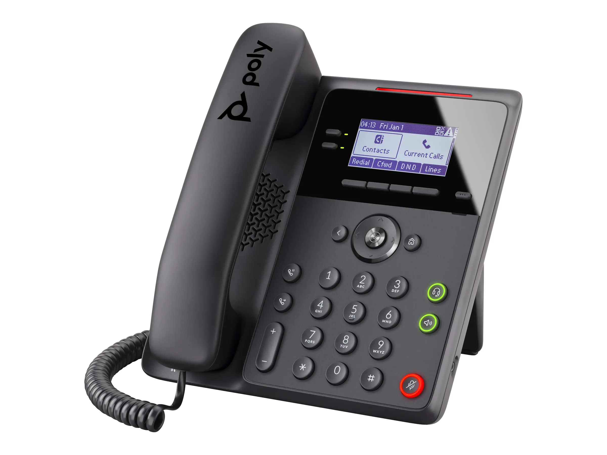 Poly Edge B10 - VoIP-Telefon mit Rufnummernanzeige/Anklopffunktion - fünfwegig Anruffunktion - SIP, SDP - 8 Leitungen - Schwarz Poly Edge B10 - VoIP-Telefon mit Rufnummernanzeige/Anklopffunktion - fünfwegig Anruffunktion - SIP, SDP - 8 Leitungen - Schwarz