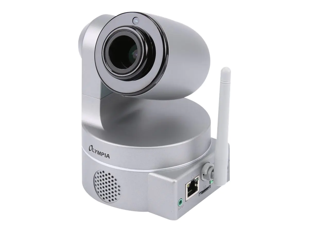 OLYMPIA IC 1285 Z - Netzwerk-Überwachungskamera - PTZ - Farbe (Tag&Nacht) - 1280 x 720 - Audio - drahtlos - Wi-Fi - LAN 10/100, 868MHz radio - H.264