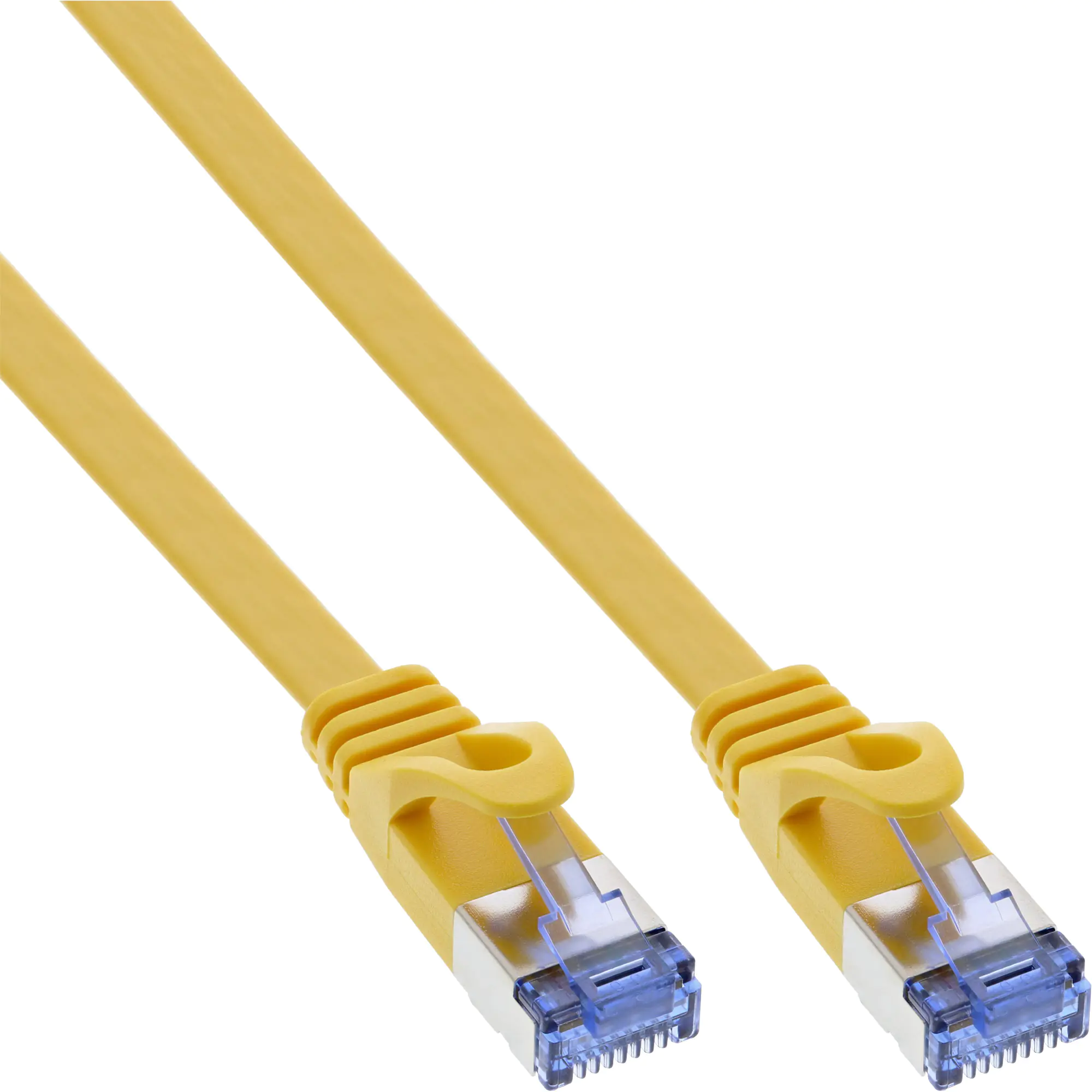 InLine Patchkabel flach - U/FTP - Cat.6A - gelb - 5 m 71805Y