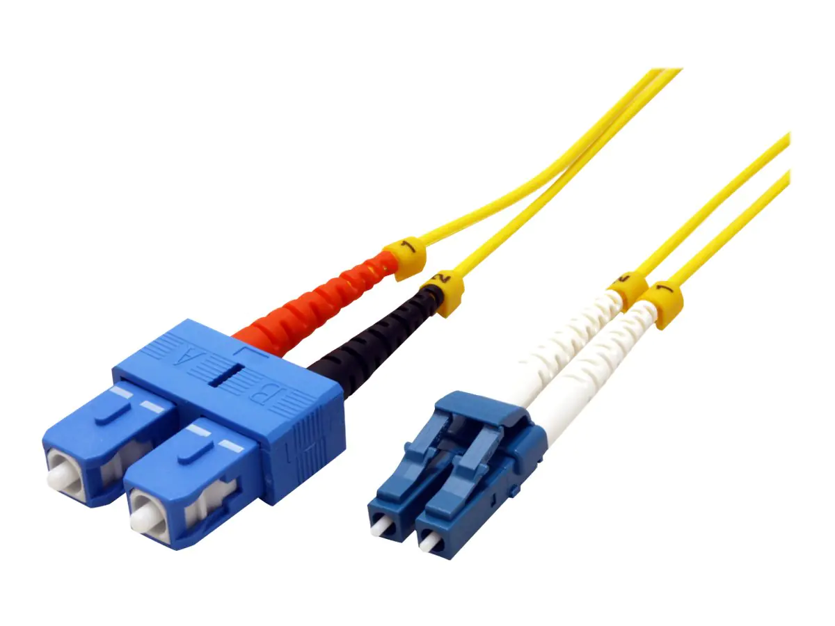 Roline - Patch-Kabel - LC Single-Modus (M) zu SC Single-Modus (M) - 2 m - Glasfaser - Duplex - 9/125 Mikrometer - OS2 - halogenfrei - Gelb