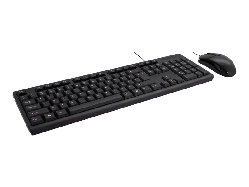 Inter-Tech KB-118 - Tastatur-und-Maus-Set - USB - QWERTY - Schwarz - retail