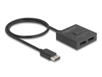 Delock - Videoverteiler/-Switch - 8K, bidirektional - 2 x DisplayPort - Desktop
