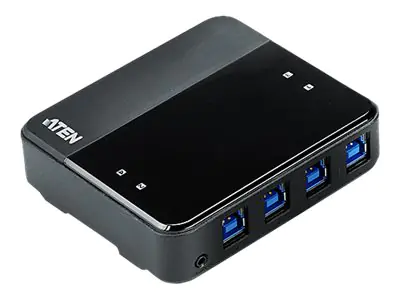 ATEN US434 - USB-Umschalter für die gemeinsame Nutzung von Peripheriegeräten - 4 x SuperSpeed USB 3.0 - Desktop ATEN US434 - USB-Umschalter für die gemeinsame Nutzung von Peripheriegeräten - 4 x SuperSpeed USB 3.0 - Desktop